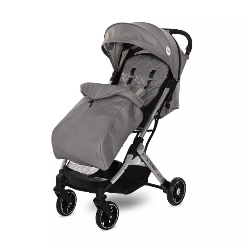 Carucior Fiorano, de la 0 luni pana la 3 ani, maxim 15 kg, pliere tip troller, husa de vreme rece, Dolphin Gri 2