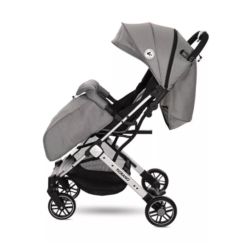 Carucior Fiorano, de la 0 luni pana la 3 ani, maxim 15 kg, pliere tip troller, husa de vreme rece, Dolphin Gri 4