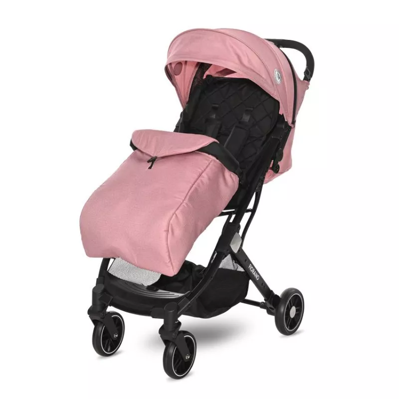 Carucior Fiorano, de la 0 luni pana la 3 ani, maxim 15 kg, pliere tip troller, husa de vreme rece, Roz Quartz 2