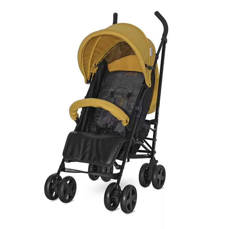 Carucior sport Ida, de la 6 luni pana la 3 ani, maxim 15 kg, pliere tip umbrela, Galben cu Negru 1