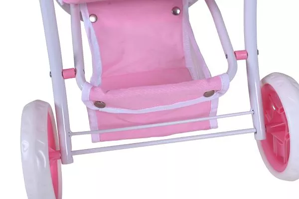 Carucior Jogger pentru papusi, Knorr Toys, Lio, maner reglabil pe inaltime,  59x35,50x63,50 cm, 3 Ani+, Princess Rose 11