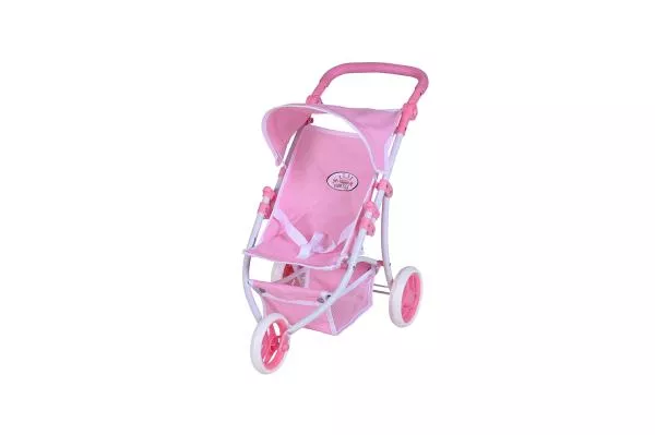Carucior Jogger pentru papusi, Knorr Toys, Lio, maner reglabil pe inaltime,  59x35,50x63,50 cm, 3 Ani+, Princess Rose 1