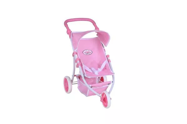 Carucior Jogger pentru papusi, Knorr Toys, Lio, maner reglabil pe inaltime,  59x35,50x63,50 cm, 3 Ani+, Princess Rose 2