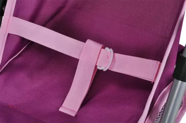 Carucior Jogger pentru papusi, Knorr Toys, Lio, maner reglabil pe inaltime,  59x35,50x63,50 cm, 3 Ani+, Unicorn Purple 5