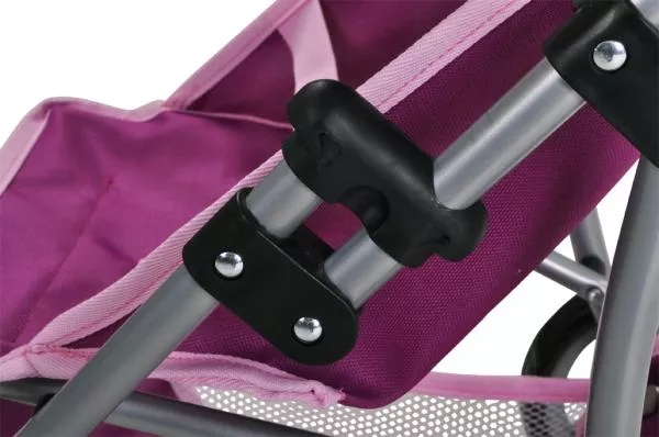Carucior Jogger pentru papusi, Knorr Toys, Lio, maner reglabil pe inaltime,  59x35,50x63,50 cm, 3 Ani+, Unicorn Purple 6