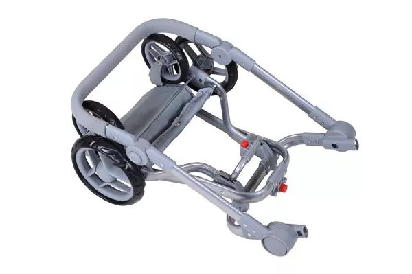 Carucior landou pentru papusi, Knorr Toys, Boonk, reglabil si transformabil, 59 x 42 x 80 cm, 3 Ani+, Pink Hearts 10