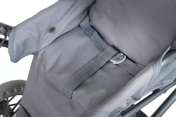 Carucior landou pentru papusi, Knorr Toys, Ruby, reglabil si transformabil, 51 x 37 x 64 cm, 3 Ani+, Jeans Grey 10