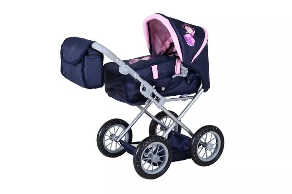 Carucior landou pentru papusi, Knorr Toys, Ruby, reglabil si transformabil, 51 x 37 x 64 cm, 3 Ani+, Princess Blue 1