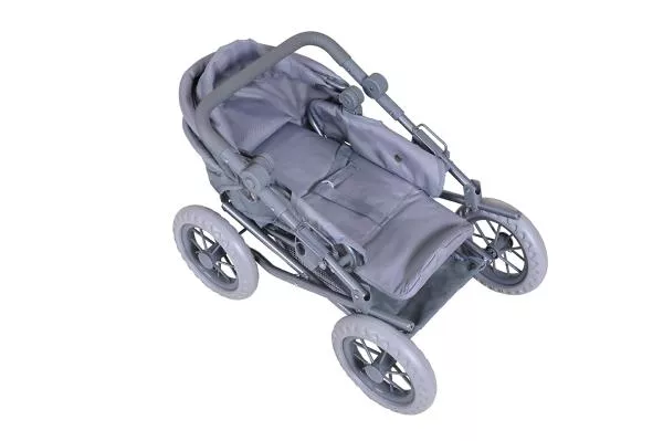 Carucior landou pentru papusi, Knorr Toys, Ruby, reglabil si transformabil, 51 x 37 x 64 cm, 3 Ani+, Princess Blue 7