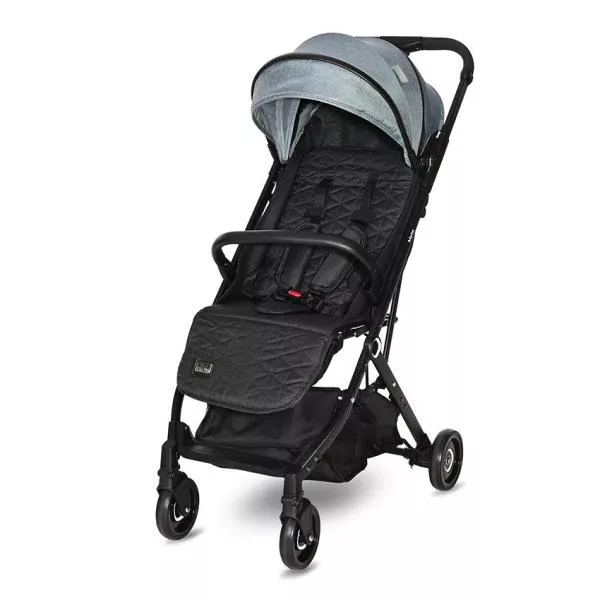 Carucior Myla, de la 0 luni pana la 3 ani, maxim 15 kg, cadru din aluminiu, pliere tip troller, cos auto optional, Albastru Arctic 2