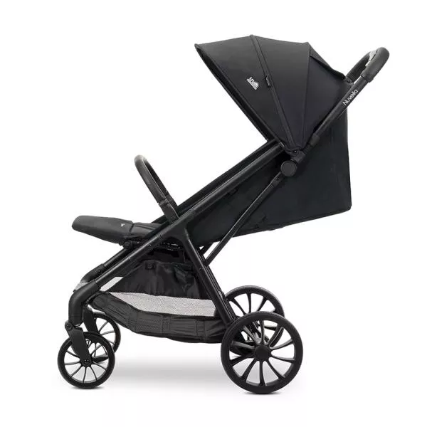 Carucior pentru copii, Nuvella, pliere cu o mana, spatar reglabil multipozitie, copertina extensibila, 0-48 luni, pana la 22 kg, Black 4