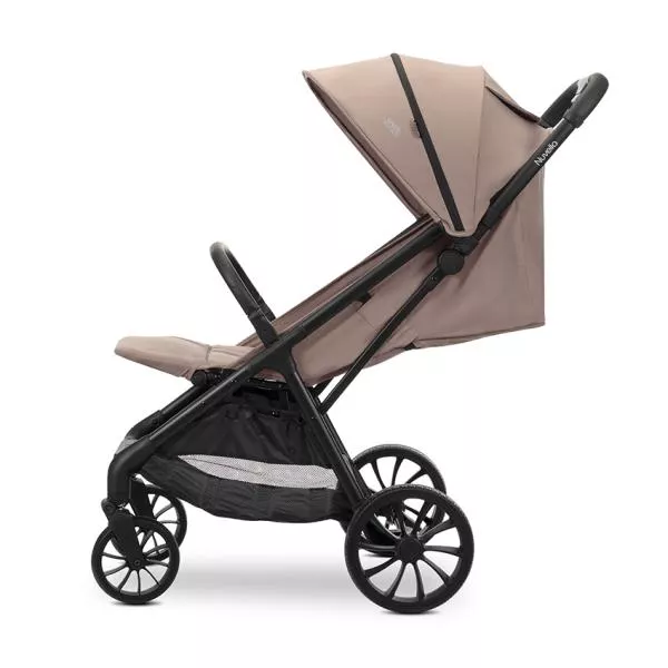 Carucior pentru copii, Nuvella, pliere cu o mana, spatar reglabil multipozitie, copertina extensibila, 0-48 luni, pana la 22 kg, Beige 4