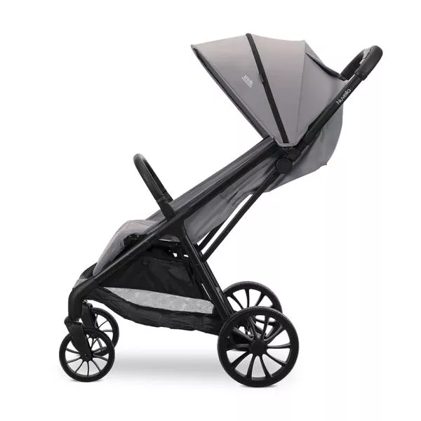 Carucior pentru copii, Nuvella, pliere cu o mana, spatar reglabil multipozitie, copertina extensibila, 0-48 luni, pana la 22 kg, Grey 3