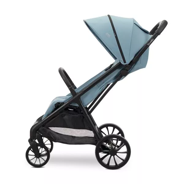 Carucior pentru copii, Nuvella, pliere cu o mana, spatar reglabil multipozitie, copertina extensibila, 0-48 luni, pana la 22 kg, Blue 3