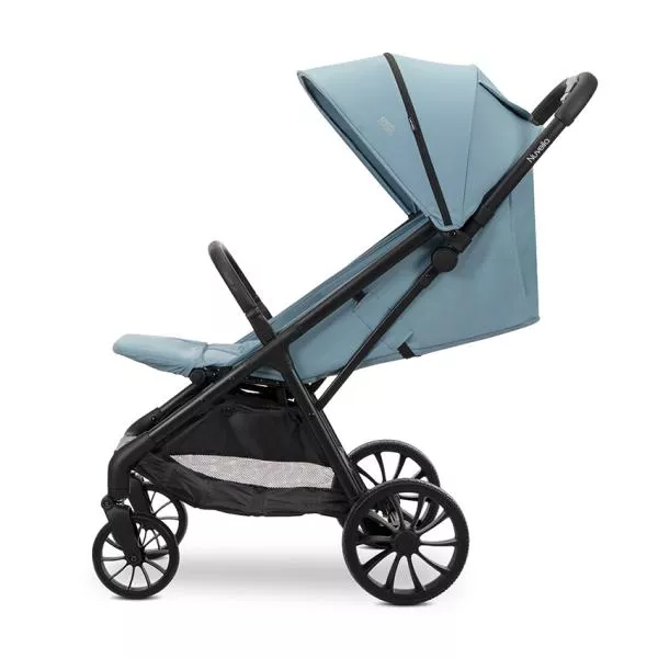 Carucior pentru copii, Nuvella, pliere cu o mana, spatar reglabil multipozitie, copertina extensibila, 0-48 luni, pana la 22 kg, Blue 4