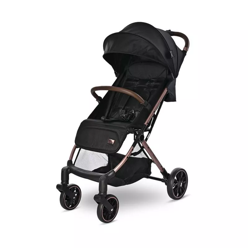 Carucior sport Ribera, tip troler, de la 0 luni pana la 3 ani, maxim 15 kg, dimensiuni compatibile avion, Negru Pearl 1