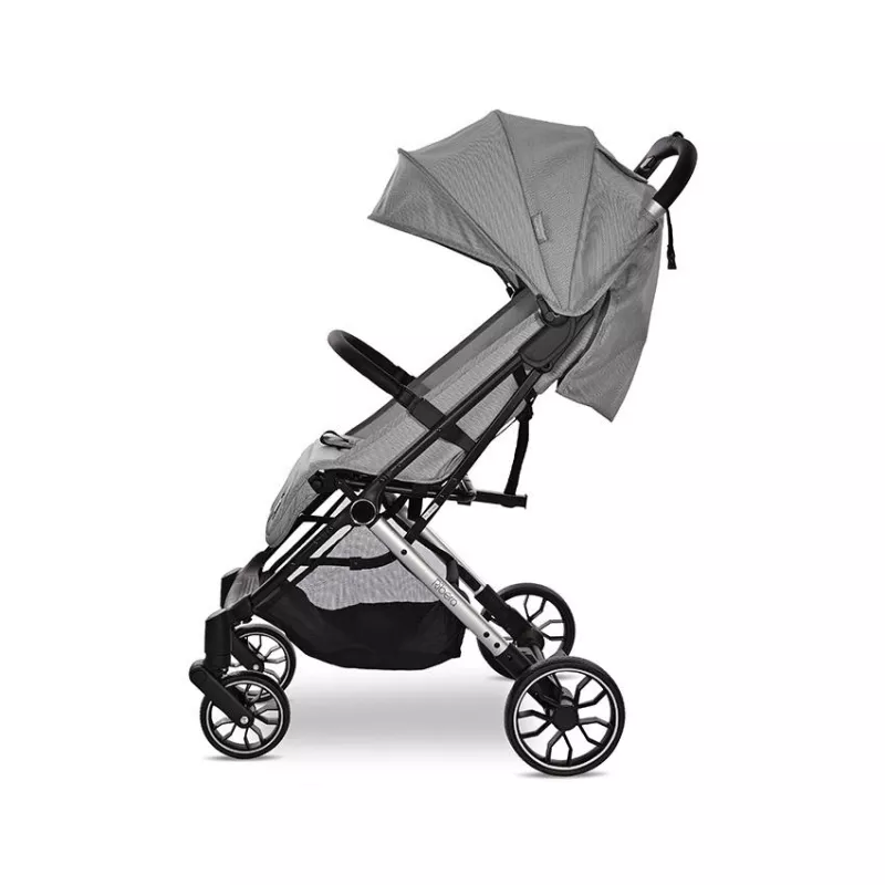 Carucior sport Ribera, tip troler, de la 0 luni pana la 3 ani, maxim 15 kg, dimensiuni compatibile avion, Gri Icy 2