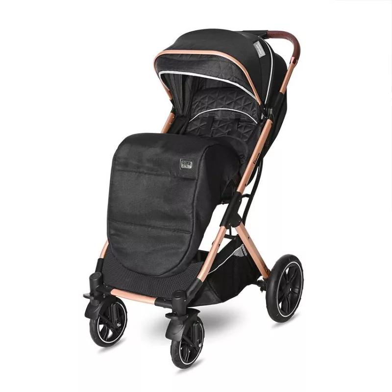 Carucior Storm, de la 0 luni pana la 4 ani, maxim 22 kg, cadru aluminiu, cos auto optional, Negru Lux 3