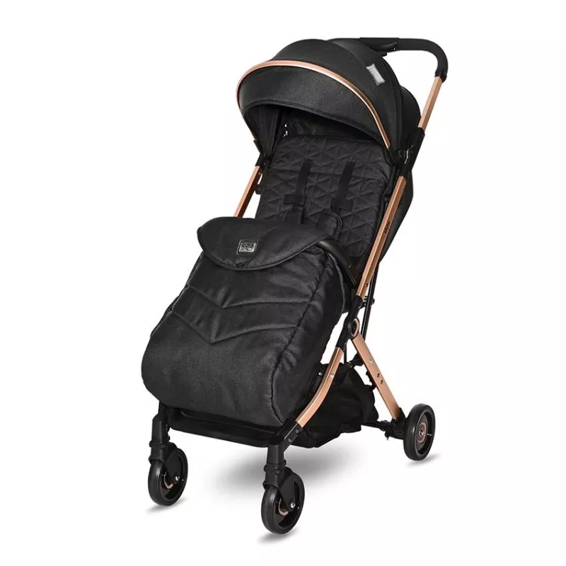 Carucior Myla, de la 0 luni pana la 3 ani, maxim 15 kg, cadru din aluminiu, pliere tip troller, cos auto optional, Negru 3