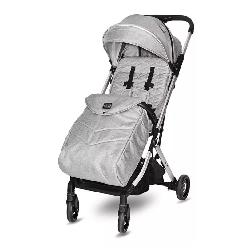 Carucior Myla, de la 0 luni pana la 3 ani, maxim 15 kg, cadru din aluminiu, pliere tip troller, cos auto optional, Gri cu Negru 3