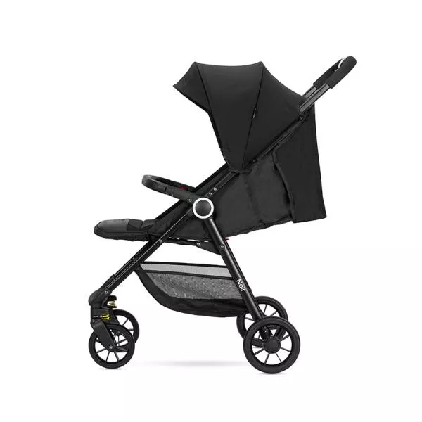 Carucior pentru nou-nascut, Noir, sistem de pliere cu o singura mana, pana la 22 Kg, Black 4