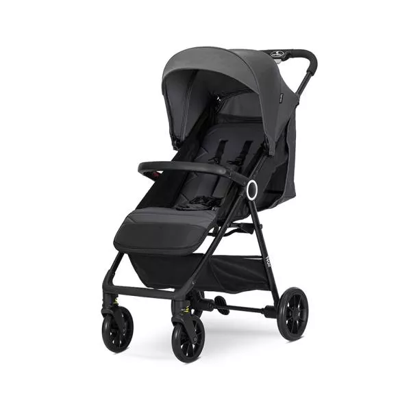 Carucior pentru nou-nascut, Noir, sistem de pliere cu o singura mana, pana la 22 Kg, Grey 2