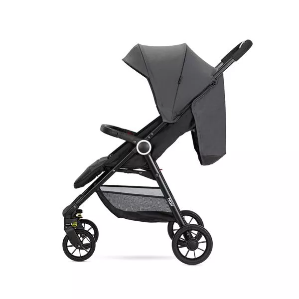 Carucior pentru nou-nascut, Noir, sistem de pliere cu o singura mana, pana la 22 Kg, Grey 3