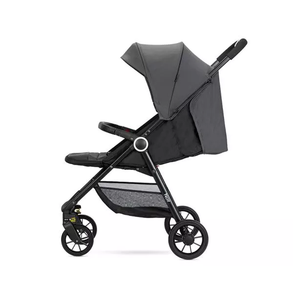 Carucior pentru nou-nascut, Noir, sistem de pliere cu o singura mana, pana la 22 Kg, Grey 4