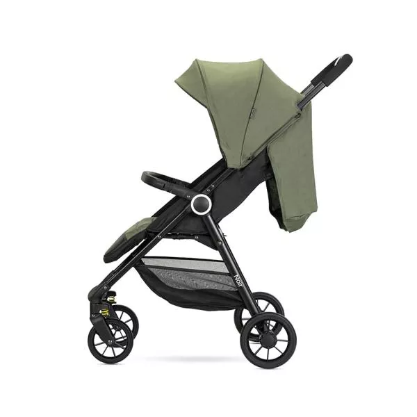 Carucior pentru nou-nascut, Noir, sistem de pliere cu o singura mana, pana la 22 Kg, Green 3