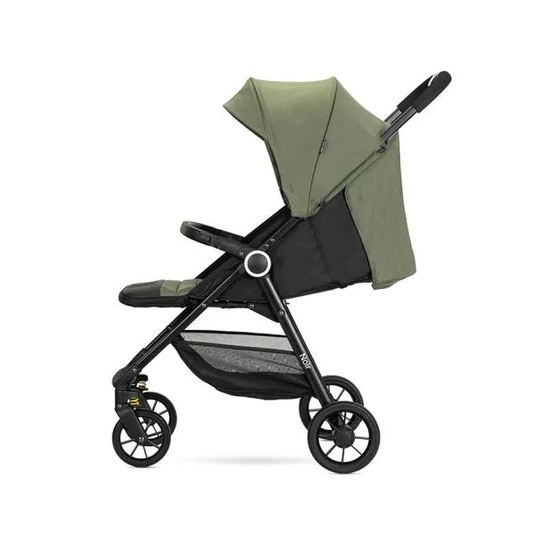 Carucior pentru nou-nascut, Noir, sistem de pliere cu o singura mana, pana la 22 Kg, Green 4