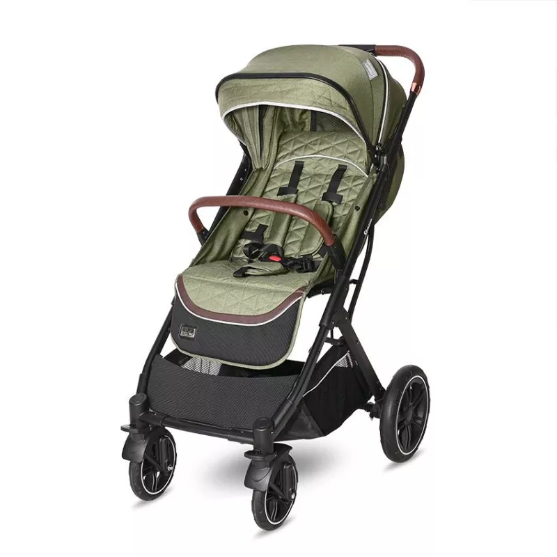 Carucior Storm, de la 0 luni pana la 4 ani, maxim 22 kg, cadru aluminiu, cos auto optional, Verde Loden 2