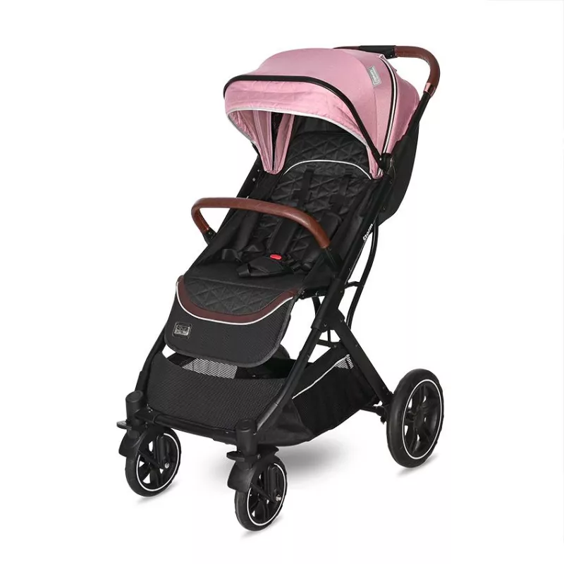 Carucior Storm, de la 0 luni pana la 4 ani, maxim 22 kg, cadru aluminiu, cos auto optional, Roz Quartz 2