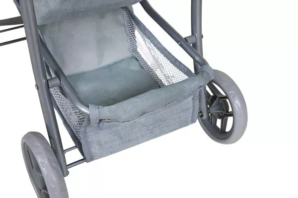 Carucior pentru papusi, Knorr Toys, Liba, maner reglabil pe inaltime, 54x35x44 cm, 3 Ani+, Princess Blue 6