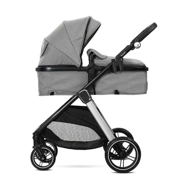 Carucior Set 2 in 1, Aspen, transformabil, set adaptori pentru cos auto, pana la 22 kg, Grey 4