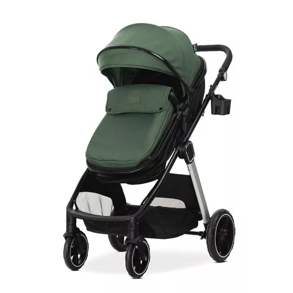 Carucior Set 2 in 1, Aspen, transformabil, set adaptori pentru cos auto, pana la 22 kg, Green 3