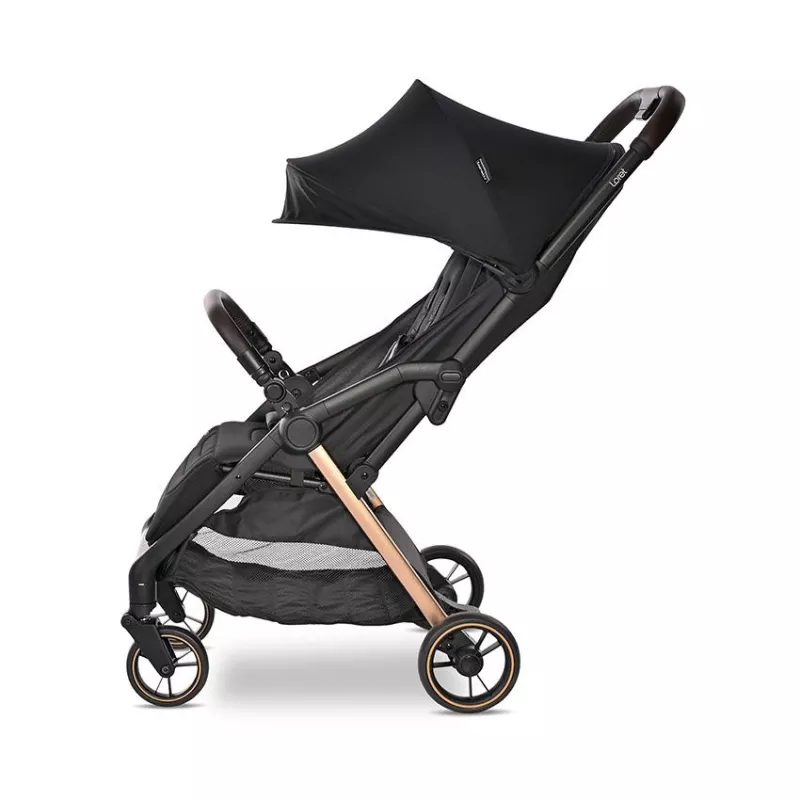 Carucior Set 2 in 1, autofold, Loret, cosulet auto inclus, pana la 22 kg, Black 3