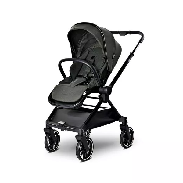 Carucior Set 2 in 1, Reya, cos individual cu maner de transport, maner si sezut reversibile, pana la 22 kg, Green 5