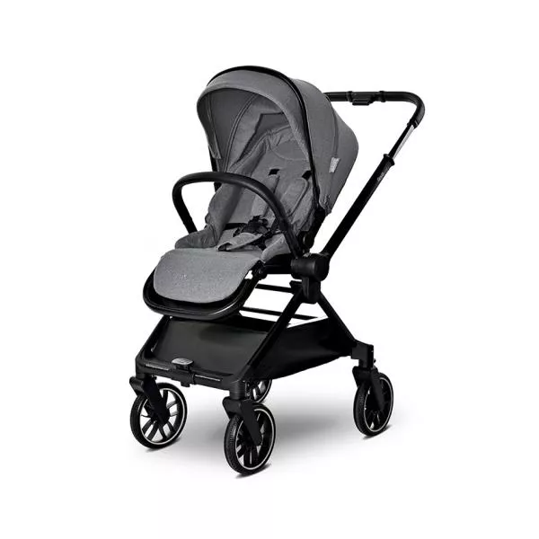 Carucior Set 2 in 1, Reya, cos individual cu maner de transport, maner si sezut reversibile, pana la 22 kg, Grey 5