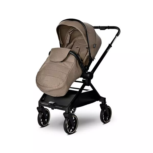 Carucior Set 2 in 1, Reya, cos individual cu maner de transport, maner si sezut reversibile, pana la 22 kg, Beige 8