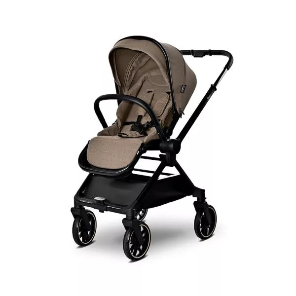 Carucior Set 2 in 1, Reya, cos individual cu maner de transport, maner si sezut reversibile, pana la 22 kg, Beige 5