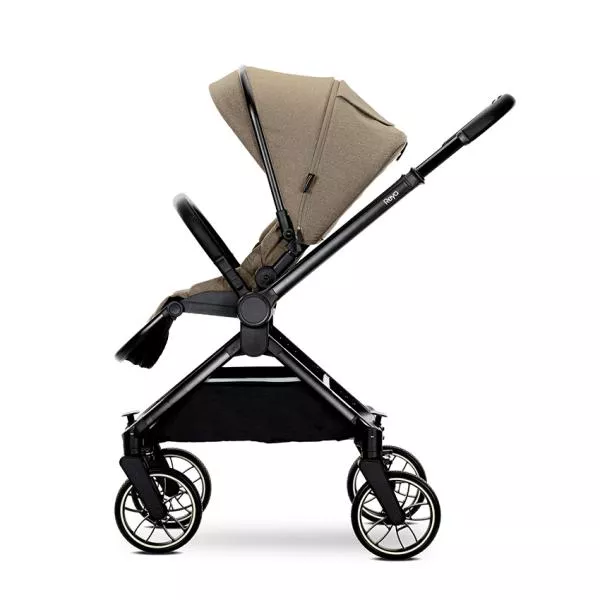Carucior Set 2 in 1, Reya, cos individual cu maner de transport, maner si sezut reversibile, pana la 22 kg, Beige 7