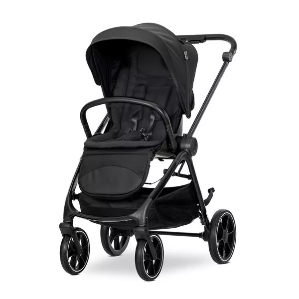 Carucior Set 2 in 1, Venice, cadru din aluminiu, sezut reversibil, pana la 22 kg, Black 2