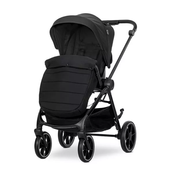 Carucior Set 2 in 1, Venice, cadru din aluminiu, sezut reversibil, pana la 22 kg, Black 3