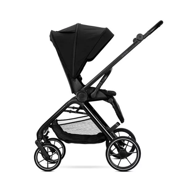Carucior Set 2 in 1, Venice, cadru din aluminiu, sezut reversibil, pana la 22 kg, Black 5