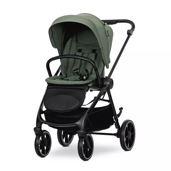 Carucior Set 2 in 1, Venice, cadru din aluminiu, sezut reversibil, pana la 22 kg, Green 2
