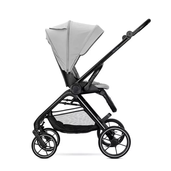 Carucior Set 2 in 1, Venice, cadru din aluminiu, sezut reversibil, pana la 22 kg, Grey 5