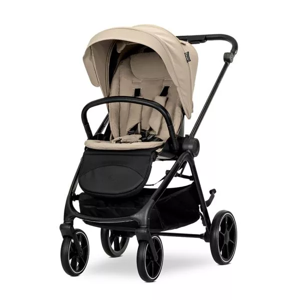 Carucior Set 2 in 1, Venice, cadru din aluminiu, sezut reversibil, pana la 22 kg, Beige 2