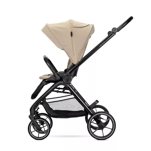 Carucior Set 2 in 1, Venice, cadru din aluminiu, sezut reversibil, pana la 22 kg, Beige 6