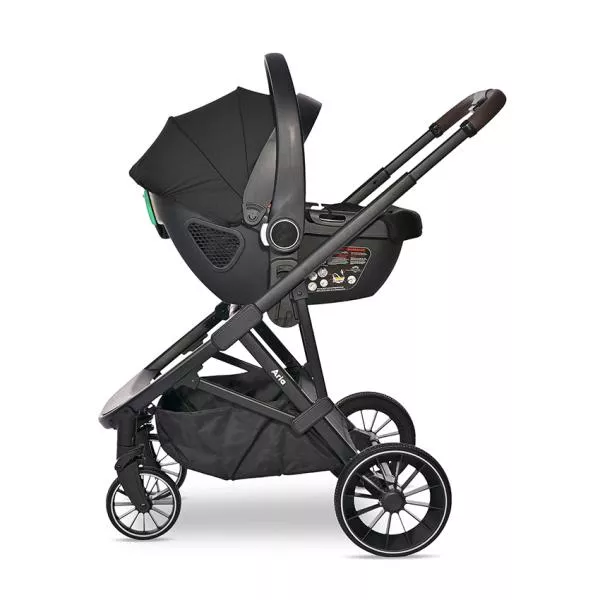 Carucior Set 3 in 1, Aria, cosulet auto Aria Luxe 40-87 cm inclus, multiple accesorii, Grey 11