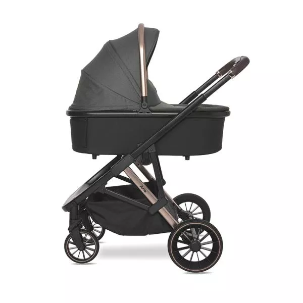 Carucior Set 3 in 1, Aria, cosulet auto Aria Luxe 40-87 cm inclus, multiple accesorii, Green 3